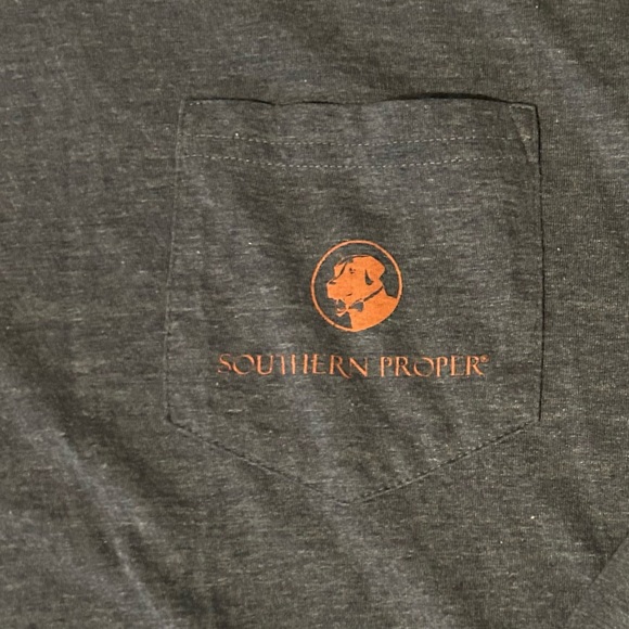 Southern Proper Navy Long Sleeve Tee - Picture 2 of 4
